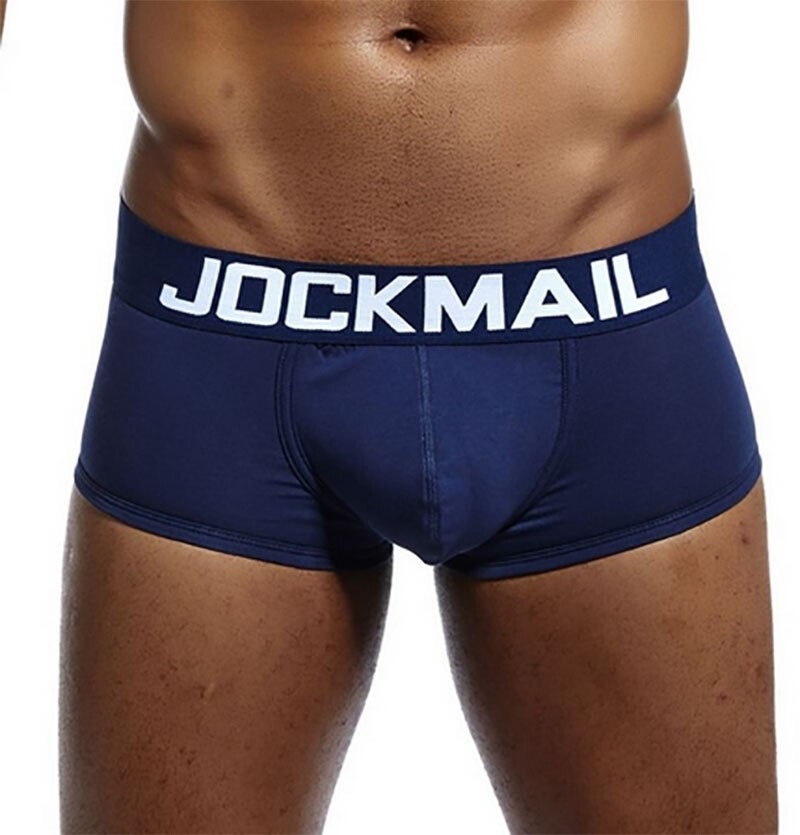 JOCKMAIL Boxer Shorts Men’s U Convex Underwear Cotton Bulge Pouch Trunks Panties