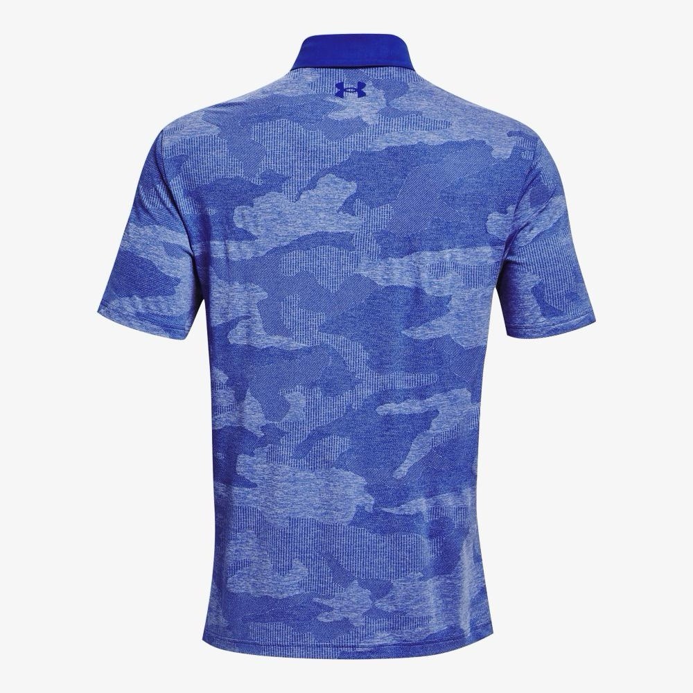 Under Armour Men’s Playoff 2.0 Camo Jacquard Polo In Oxford Blue. Short-Sleeved.