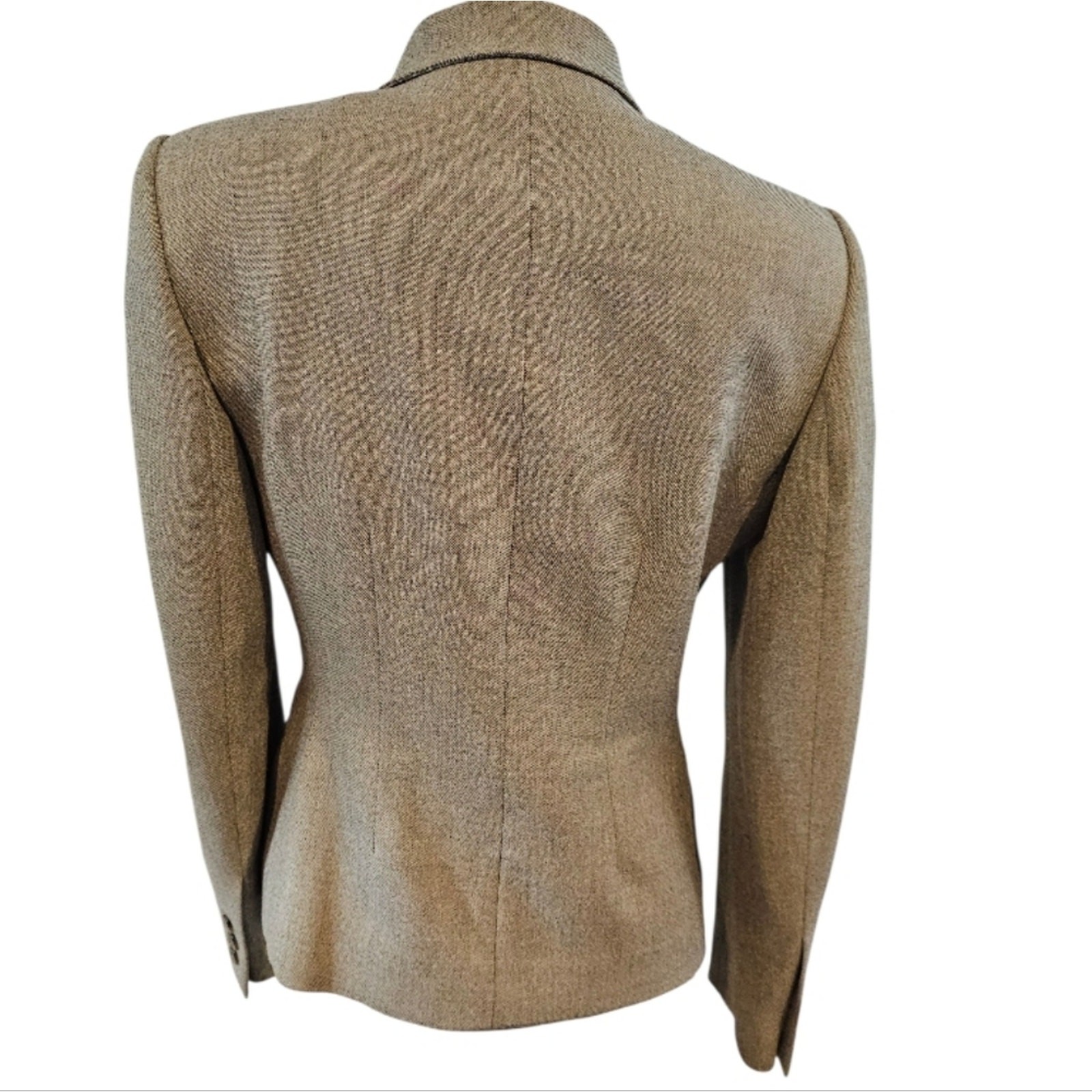 Anne Klein Size 6 Taupe Skirt Blazer Suit 2 Piece Lined Careee Professional