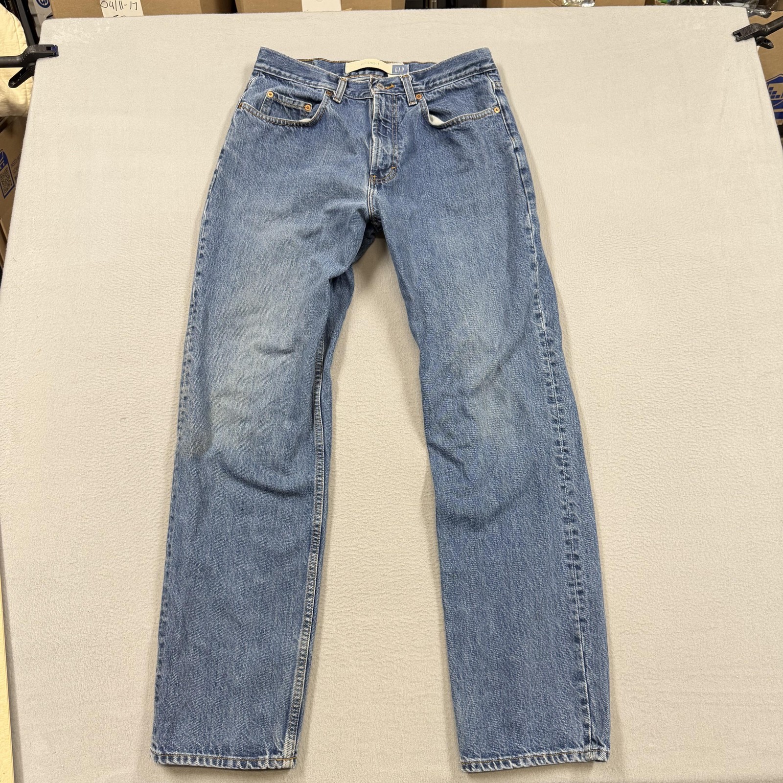 Gap Relaxed Jeans Mens 32×32 Blue Medium Wash Relaxed Straight Denim Pants