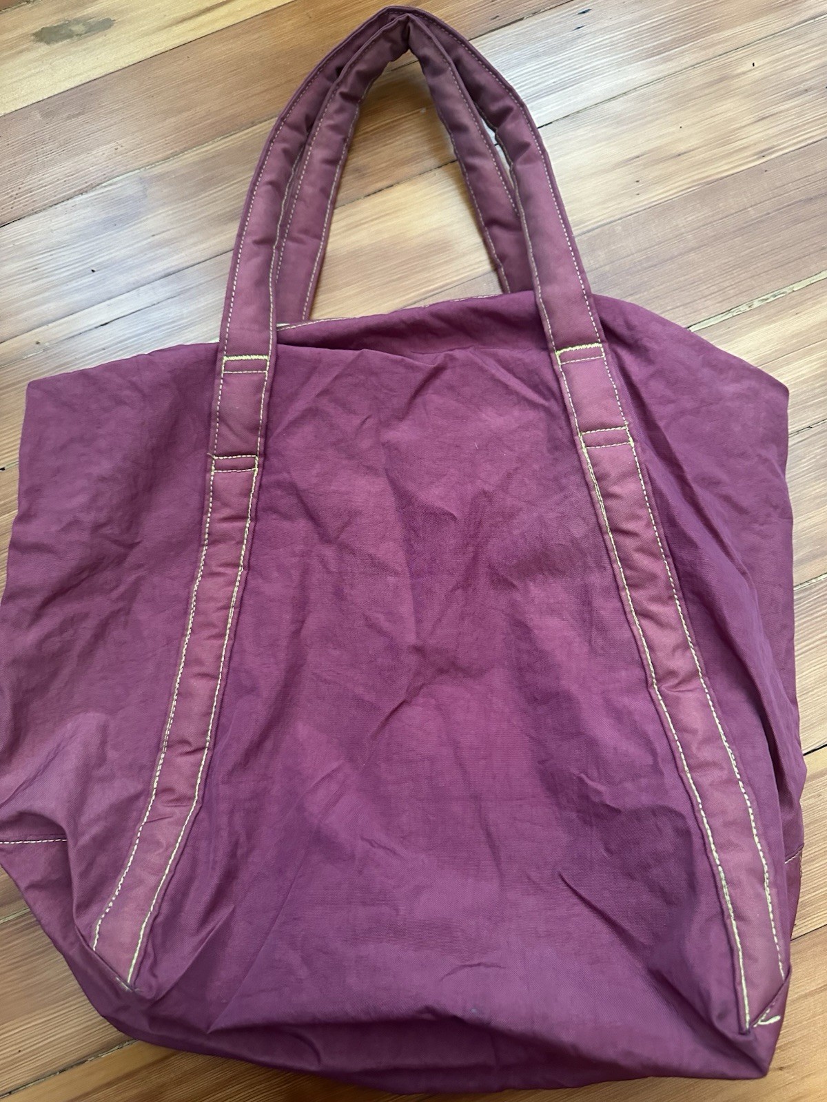 BAGGU Cloud Bag Dyed W Pouch Burgundy Lemongrass