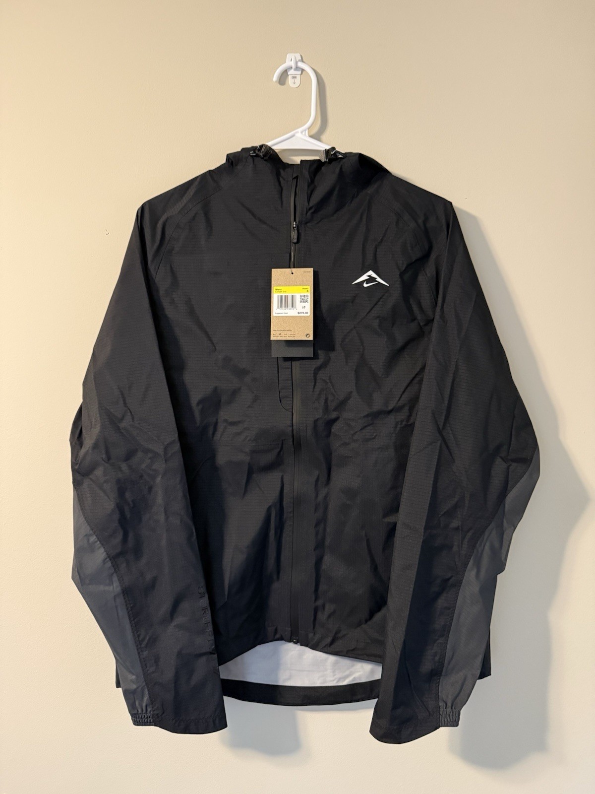 Mens Sz S $275 NIKE Running Jacket COSMIC PEAKS STORM-FIT ADV BLACK FZ1084-010