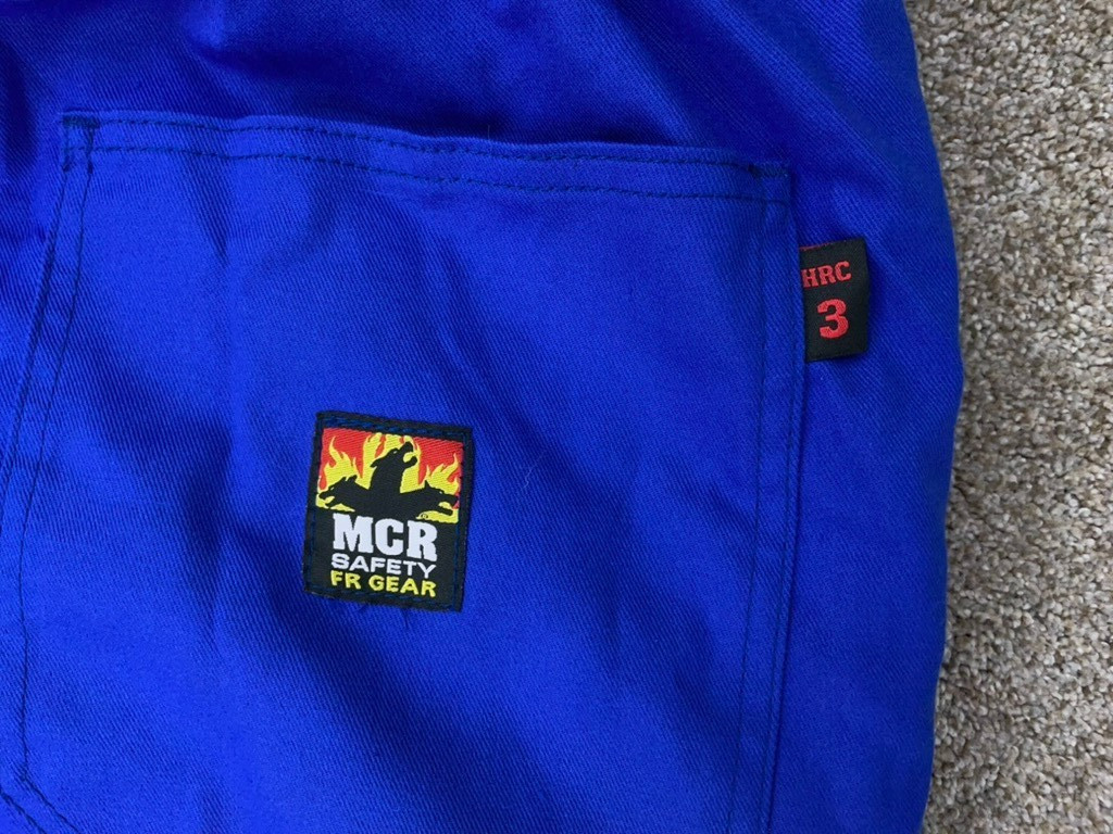 MCR Safety FR Men’s XXXXL 4XL Blue Insulated Arctic Survival Bib Coverall HRC 3