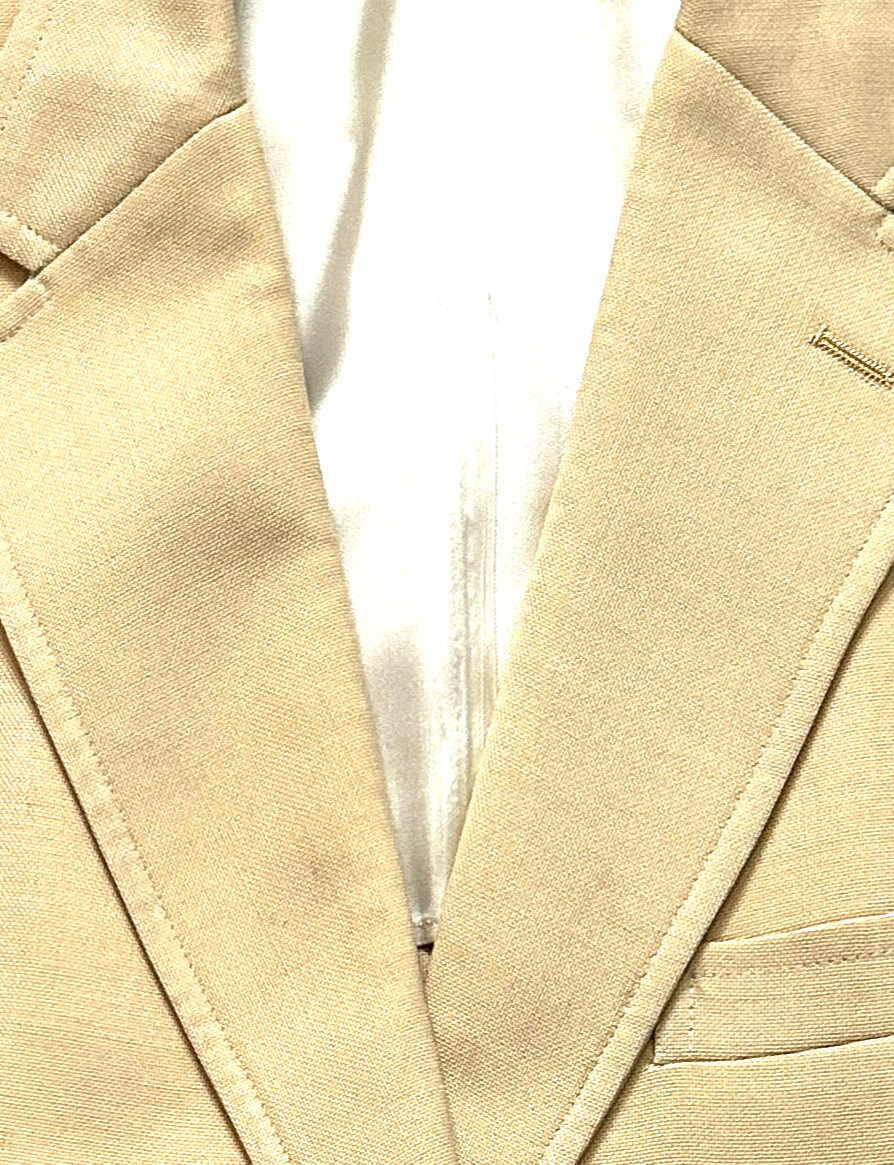 VTG Men’s Deansgate Blazer Sports Jacket Gold Polyester Blend 2 Gold Button 43L