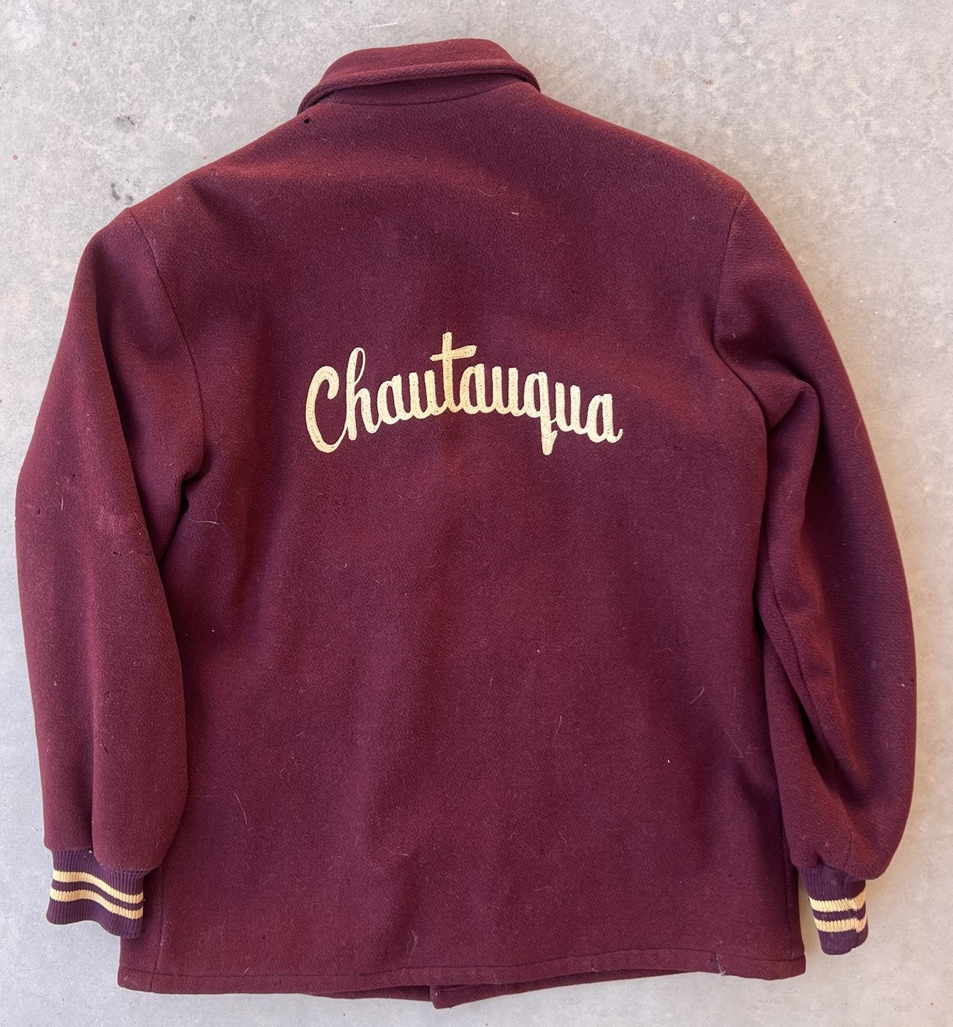 Vintage Park Regal Jacket Size 22×28 50s Varsity Style Chautauqua Chain Stitched