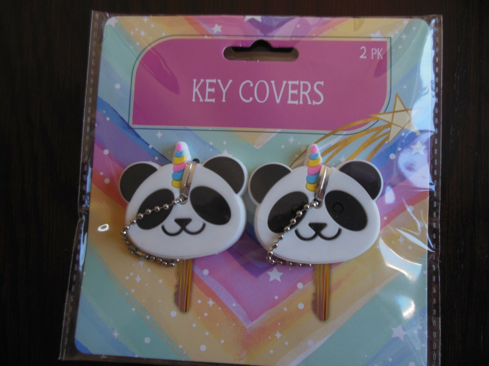 PANDA Bears Key Cover Key Chain * Lot-of-2 *{ soft silicone } ** Free Shipping