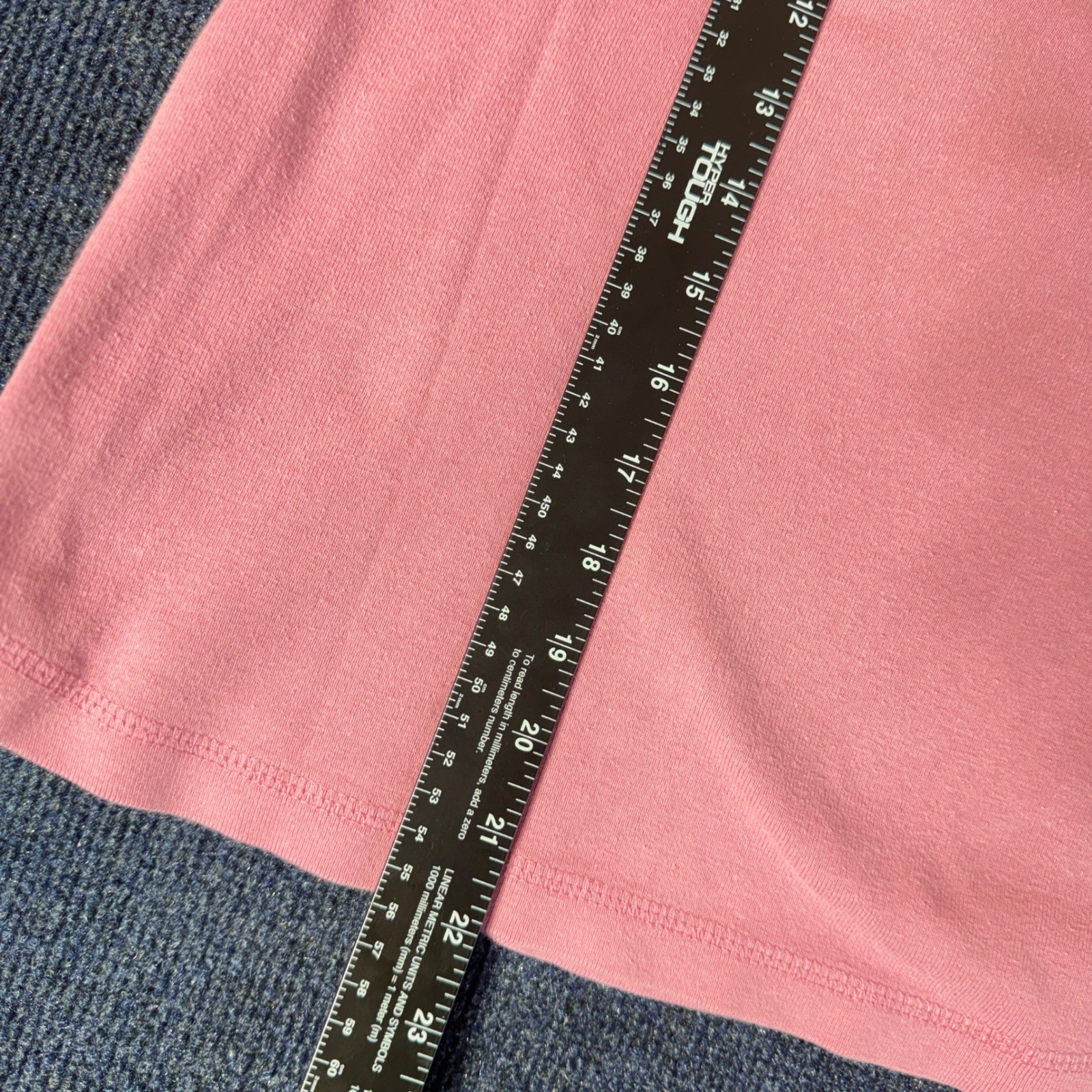 Woolrich Womens V-Neck 3/4 Sleeve Ribbed Knit Top Pink Size Small