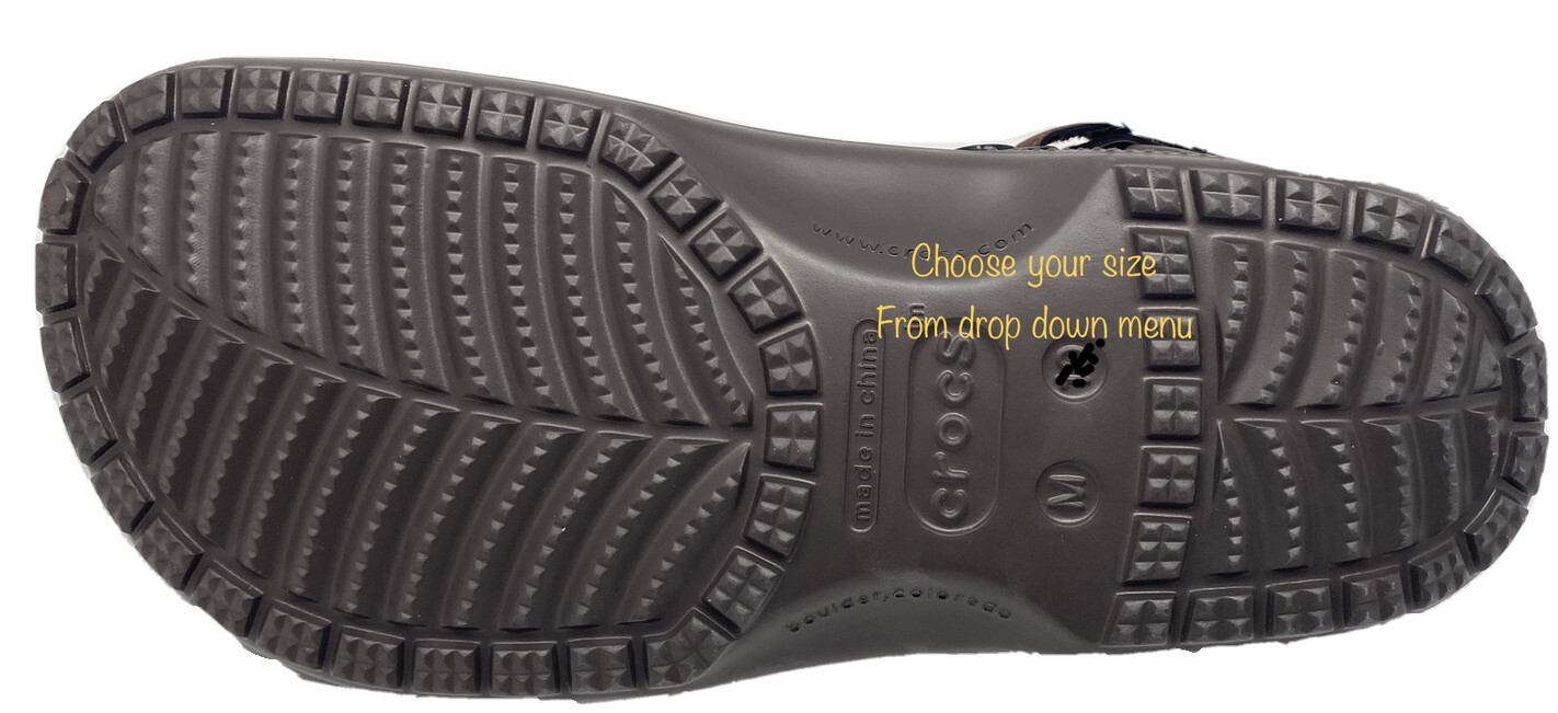 Crocs Yukon Vista ll Clogs Espresso Men’s SIZE 7, 8, 9, 10, 11, 12, 13, 14, 15,