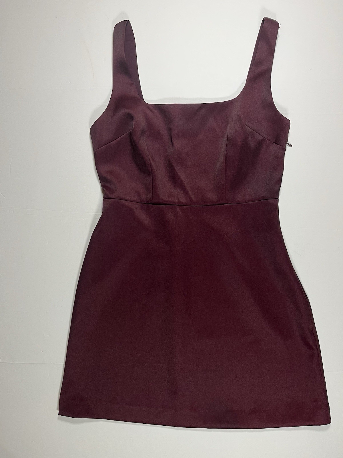Satin Baby Doll Dress Women’s 8 Purple Dark Romantic Y2K Style A-Line Date Night