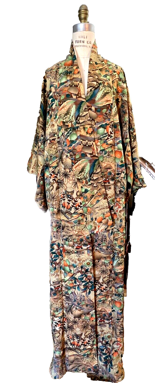 VTG ASIAN KIMONO OneofaKind Handmade Boho Free Hippie People VACAY Yoga FESTIVAL