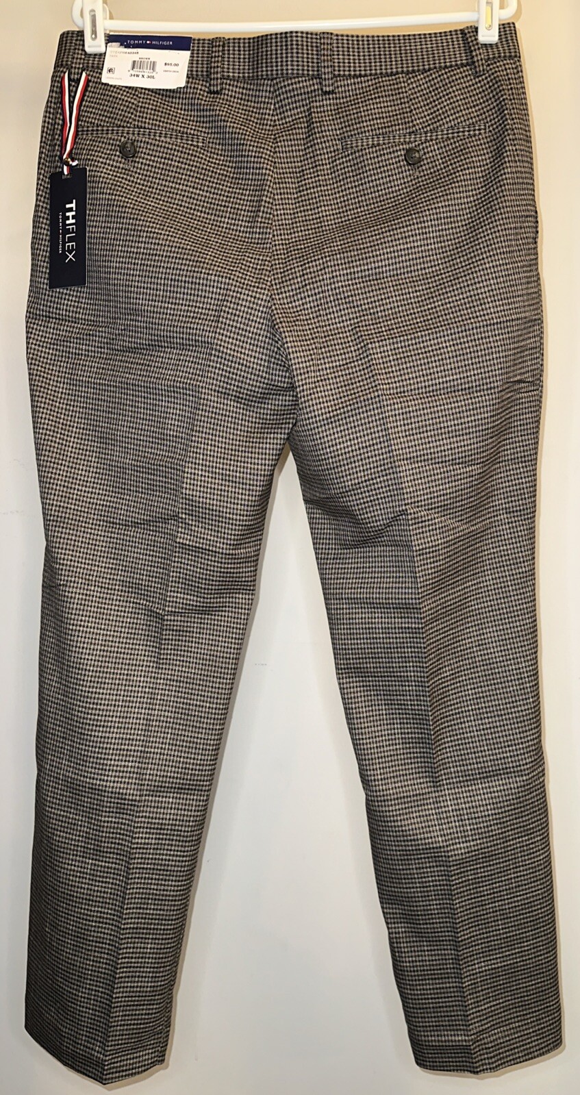 Tommy Hilfiger Men’s Modern-Fit Stretch Performance Pants In Brown – Size 34×30