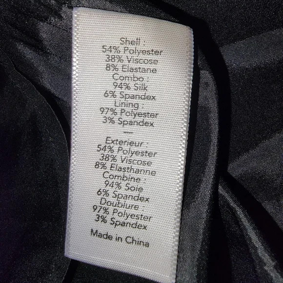 Elizabeth and James Black Mesh Panel Dress Size 2