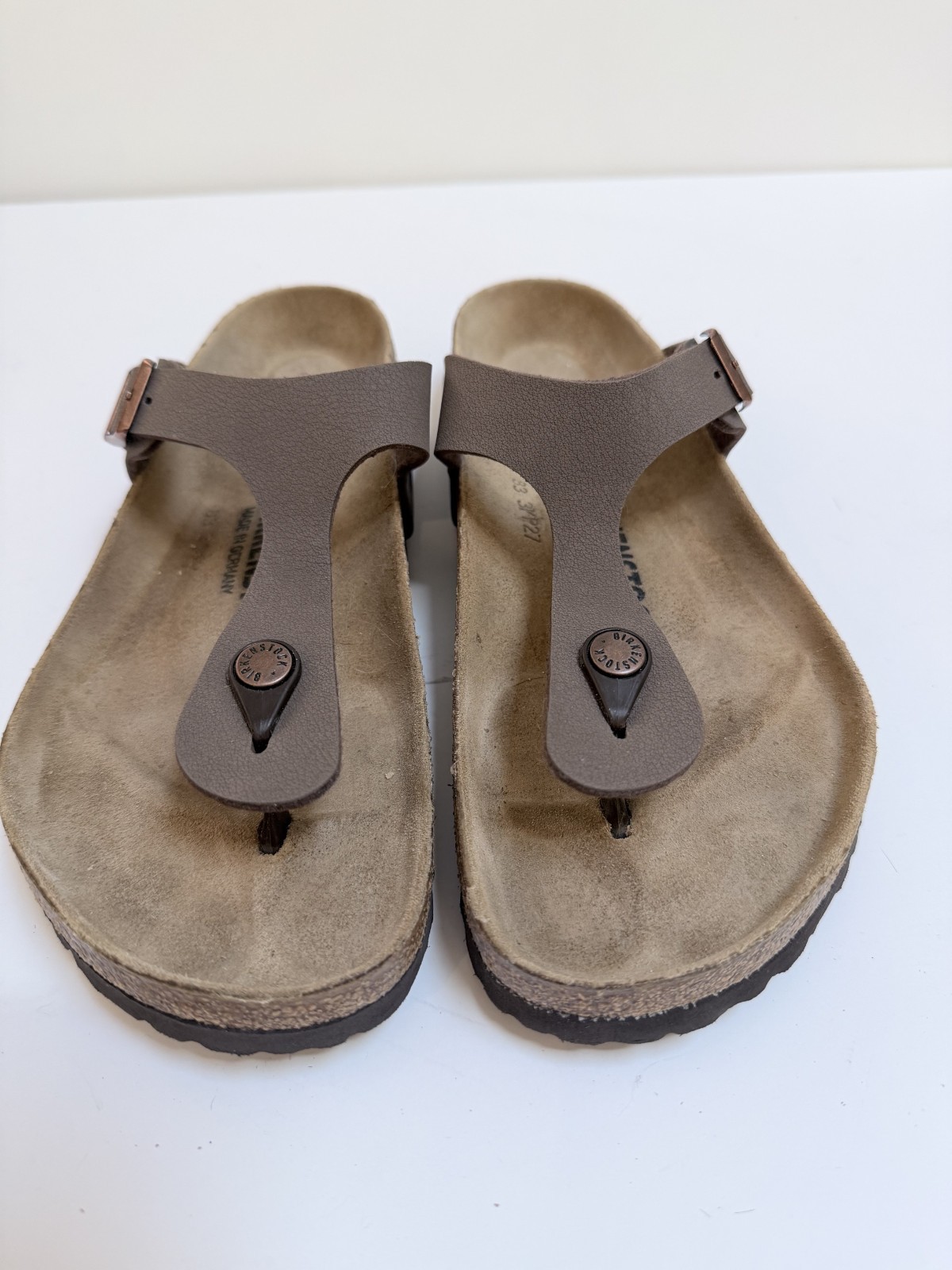 1. Birkenstock Gizeh Stone Birko-Flor Thong Sandals Women Size 40 / L9 M7 Reg