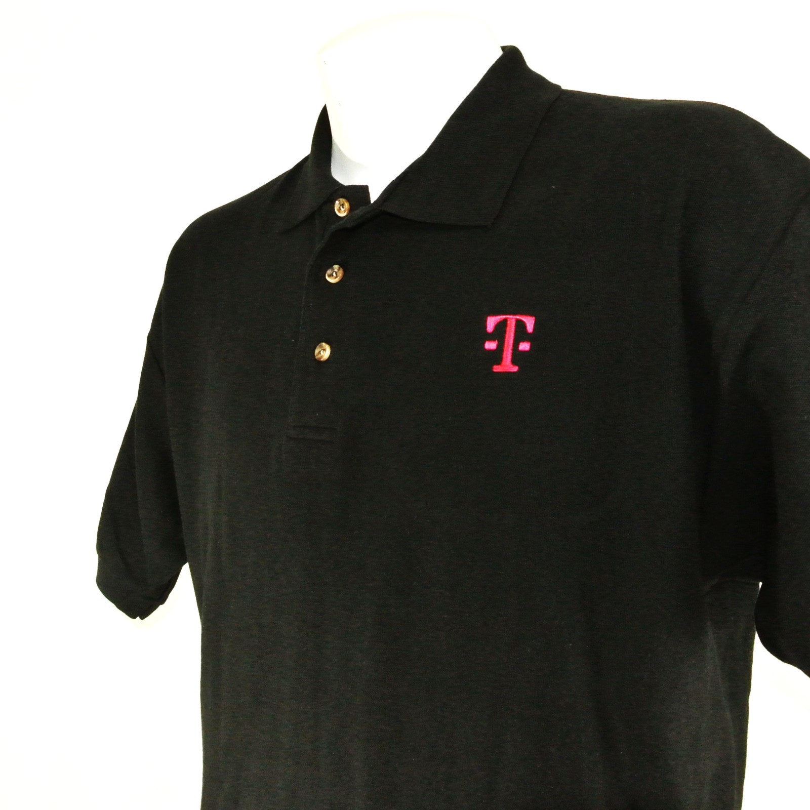 T-MOBILE Communications Tech Employee Uniform Polo Shirt Black Size XL NEW