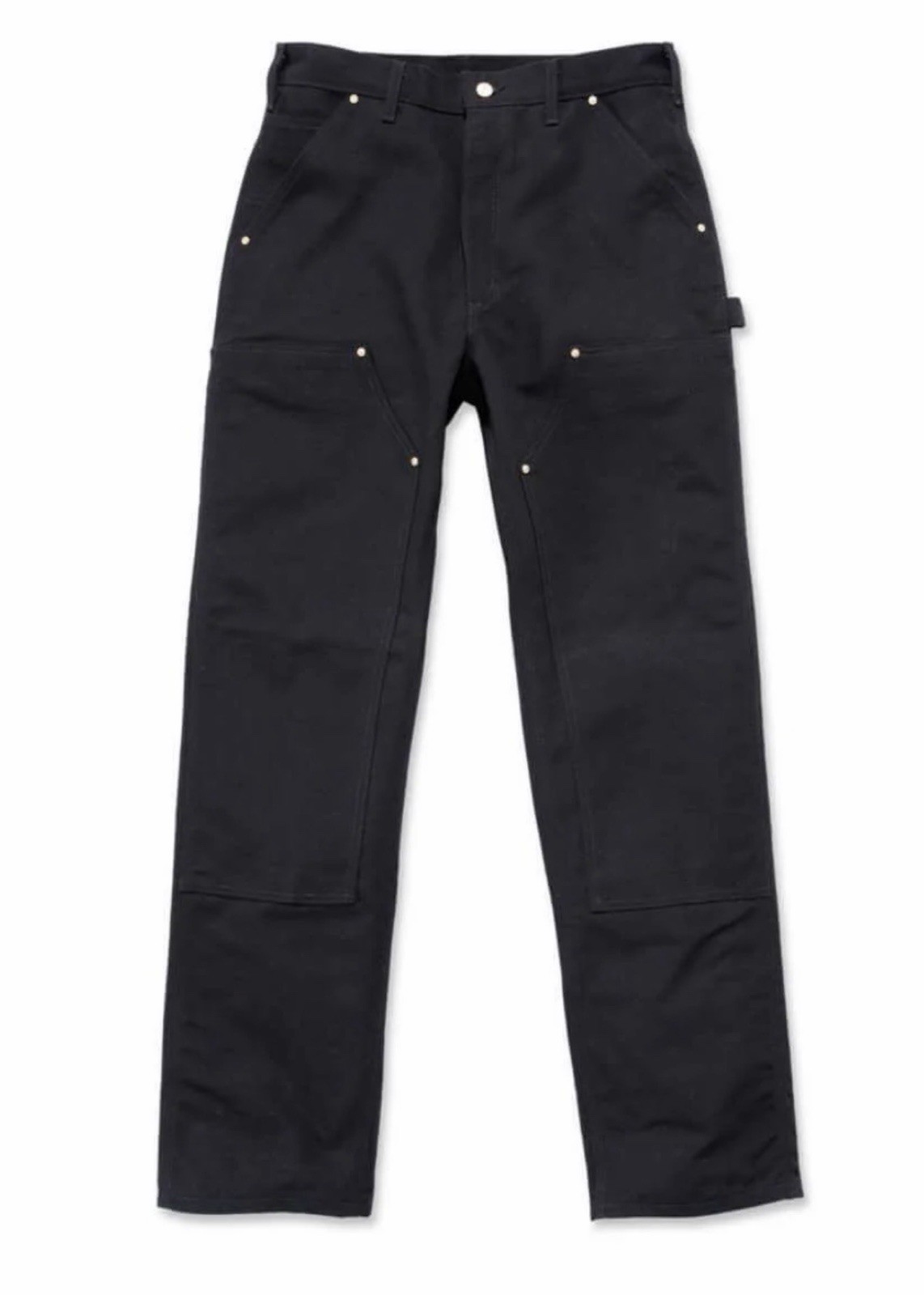 Carhartt B01 Firm Duck Double-Knee Work Dungaree – Black Size 32-32 clean 🧼