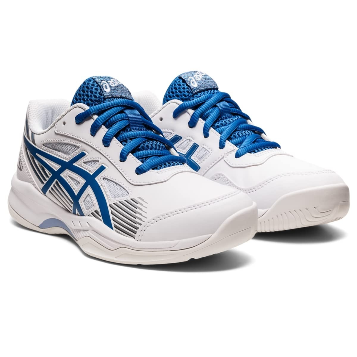 ASICS GEL-GAME 8 Grade School Tennis, 6.5 men 8 women WHITE/LAKE DRIVE