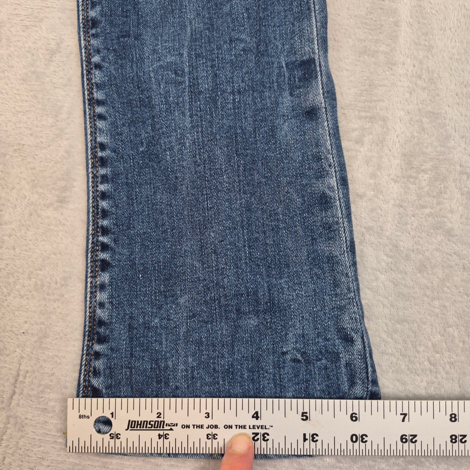 Hudson 28 Harper High Rise Crop Bootcut Jeans Medium Wash Distressed Denim
