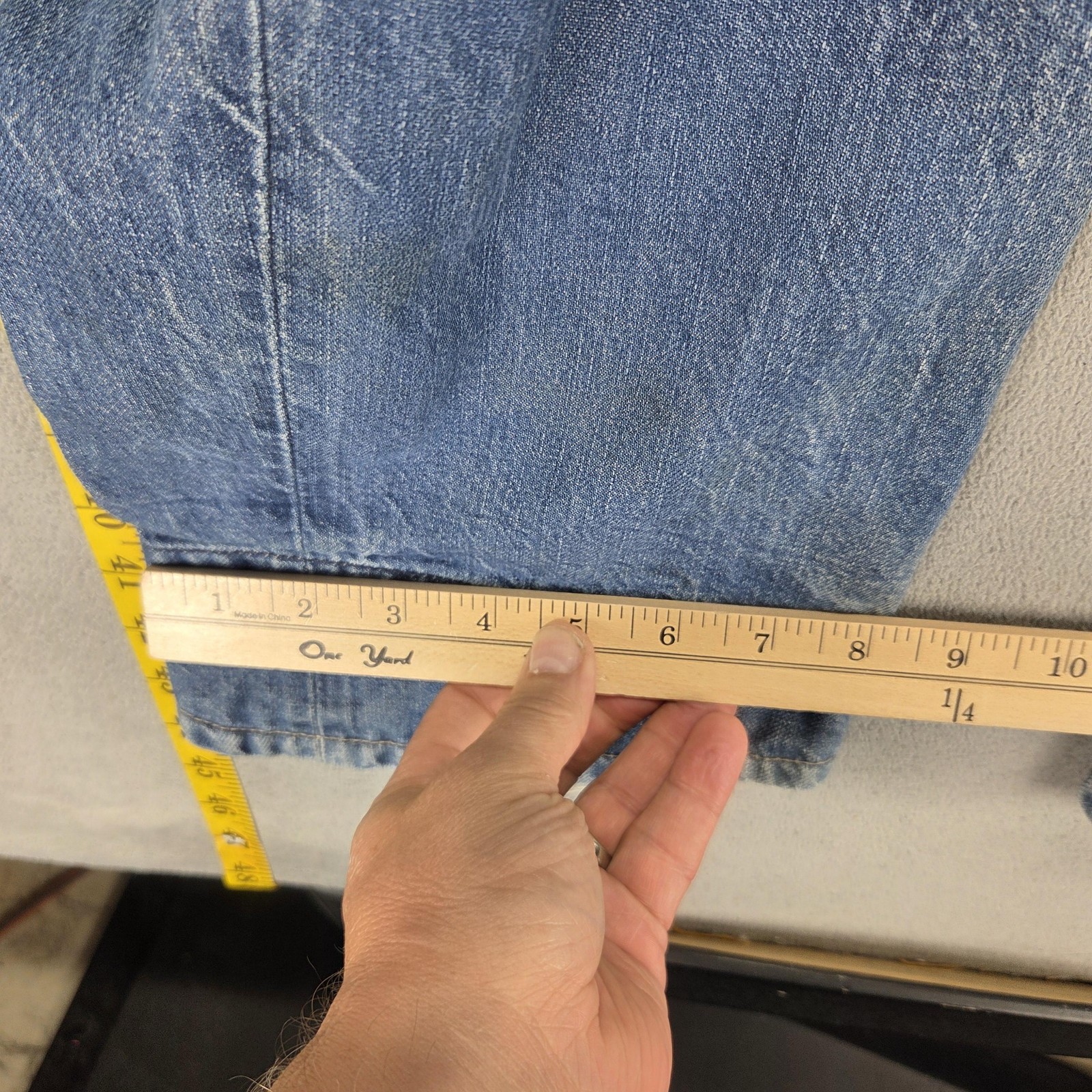 Vintage Levis Engineered Jeans Mens Blue Twisted Button Fly Fits 32×33
