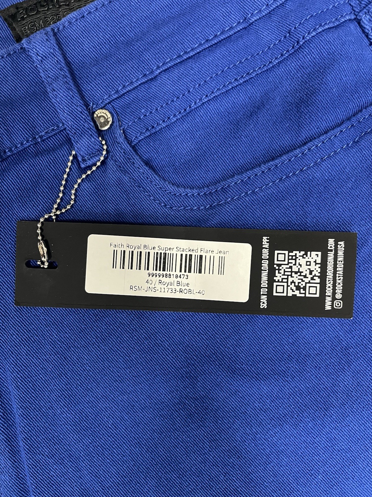 Rockstar Stacked Jeans *Royal Blue*