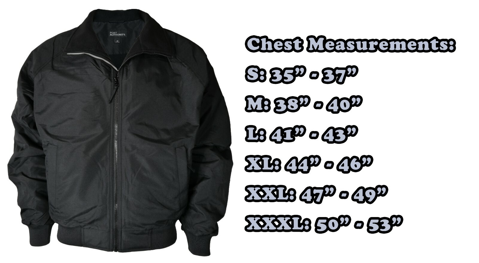 Security charger Heavyweight jacket with Reflective decoration.