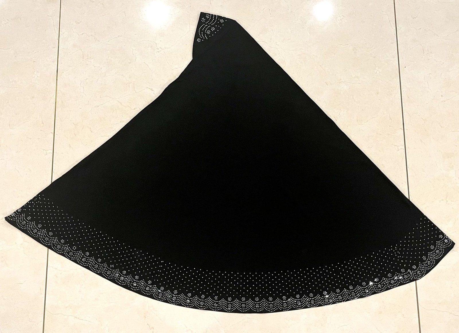 Rhinestone Hijab Full Cover Scarf Women Muslim Khimar Overhead Headscarf Islamic