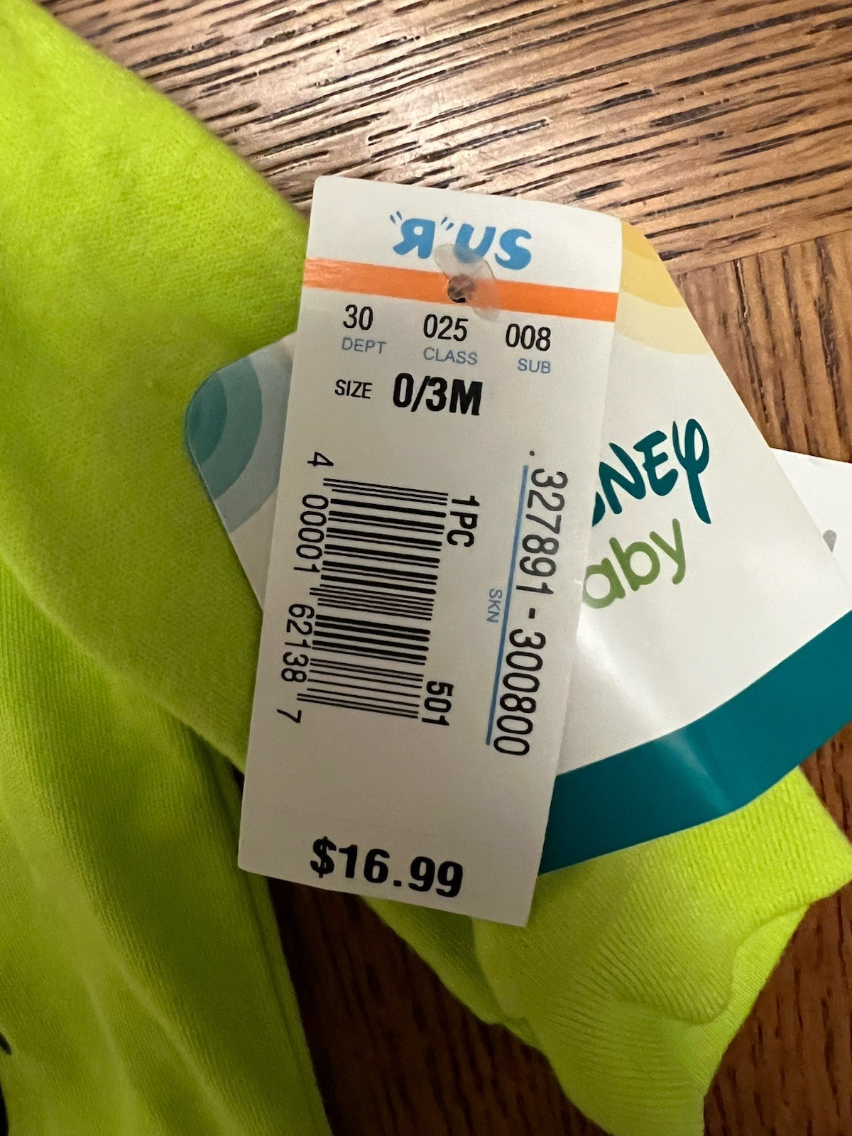 Disney Baby Monsters Inc Mike Wazowski Footed Sleeper 0-3M NWT Babies R Us