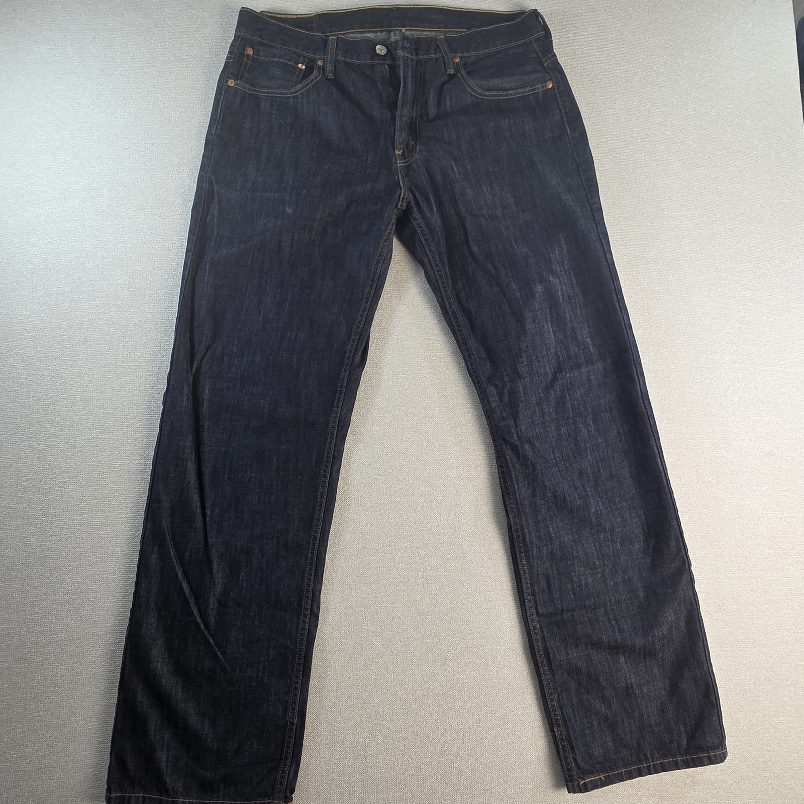 Levi’s 569 Loose Straight Men’s Jeans Dark Indigo Wash Blue Denim 34×34