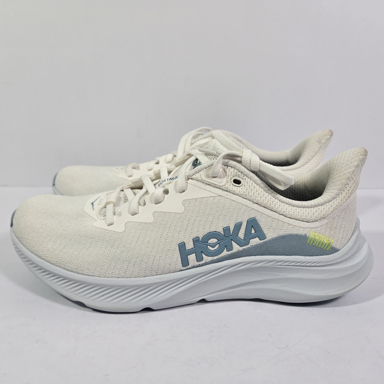 Hoka Solimar Womens 9.5B White Wistful Indigo Running Shoes 1123075 WTND