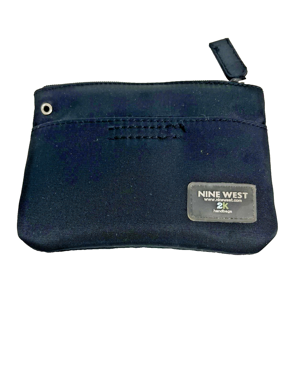 Nine West Small Black Credit Card ID Keychain Wallet 4.5 x 3.25 inches