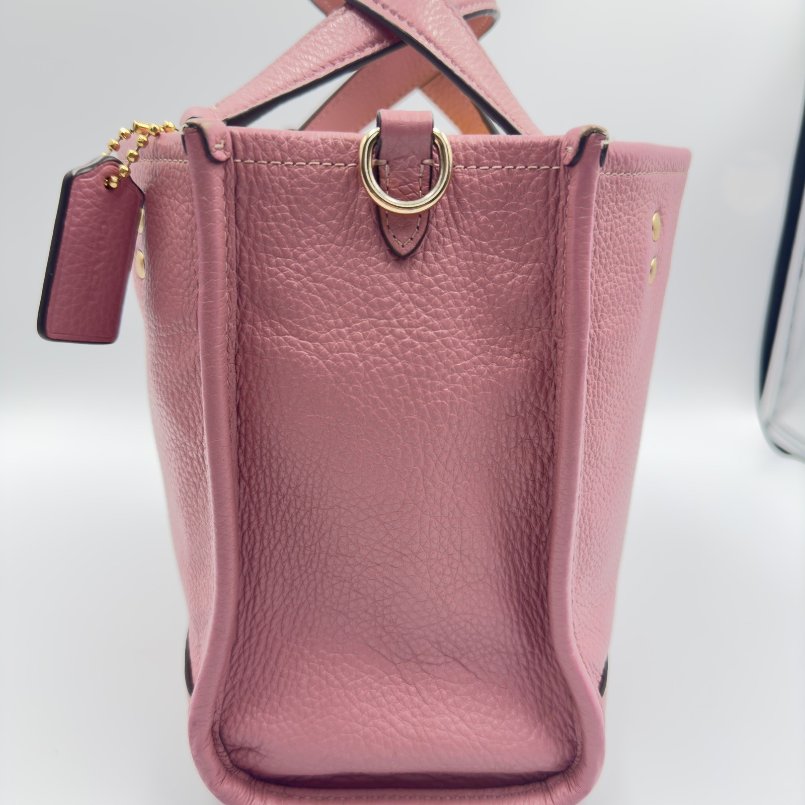 Coach Dempsey Tote 22 In True Pink Style C0971 Small Pebbled Leather bag
