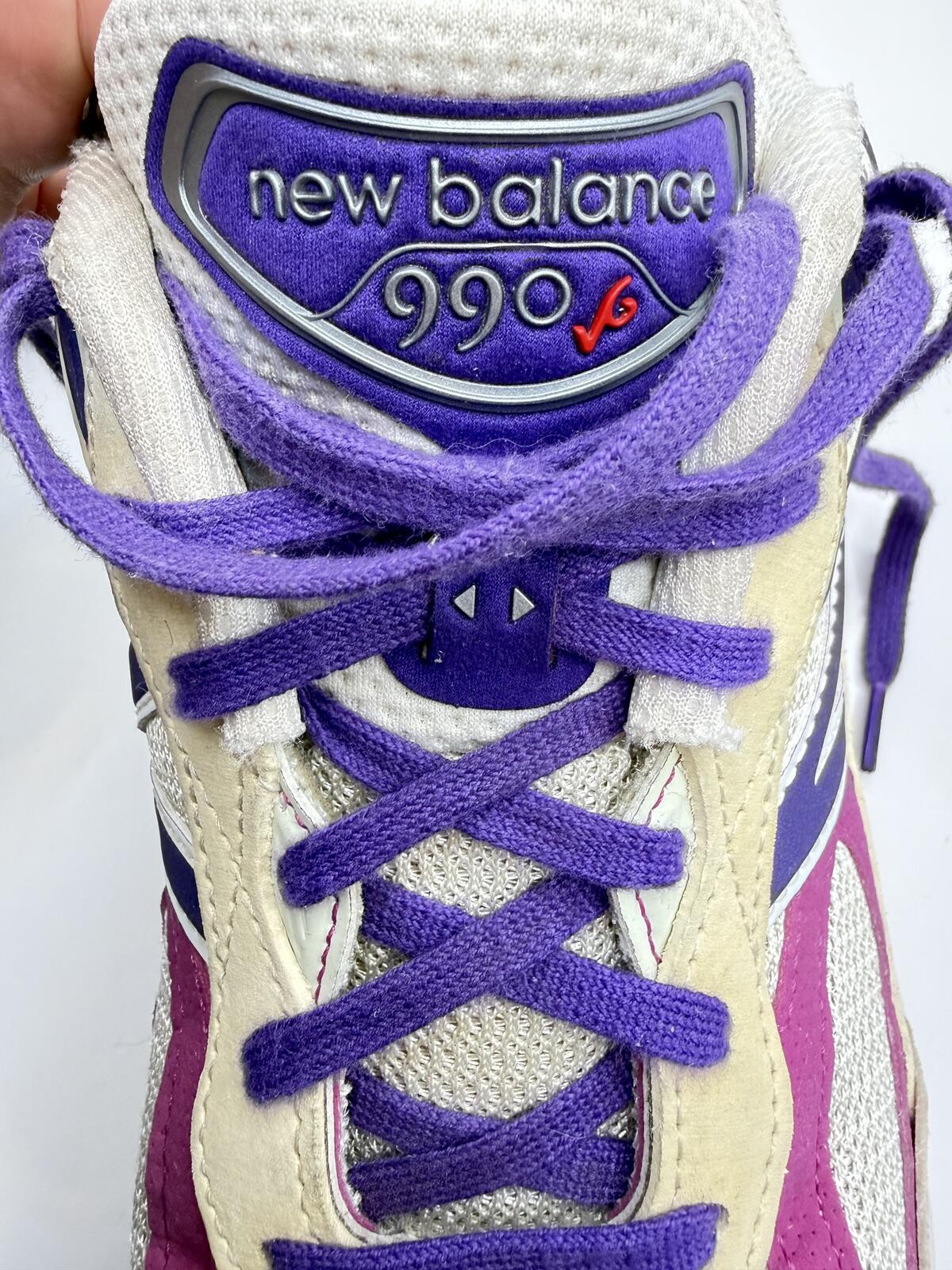 New Balance 990v6 Made USA Teddy Santis Macadamia Nut Magenta Pop U990TD6 11.5