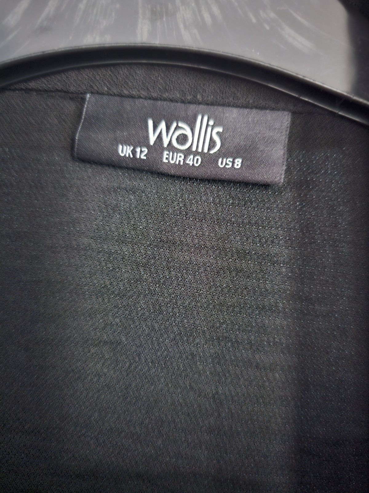 WALLIS LADIES BLACK LIGHTWEIGHT UNLINED BLAZER JACKET – SIZE 12
