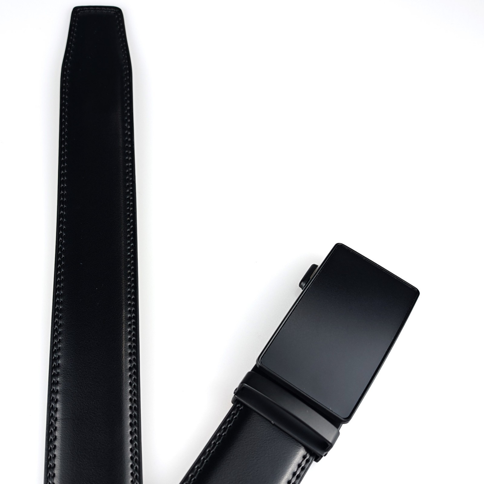 Genuine Leather Mens Ratchet Belt Belts For Men Adjustable Automatic Buckle