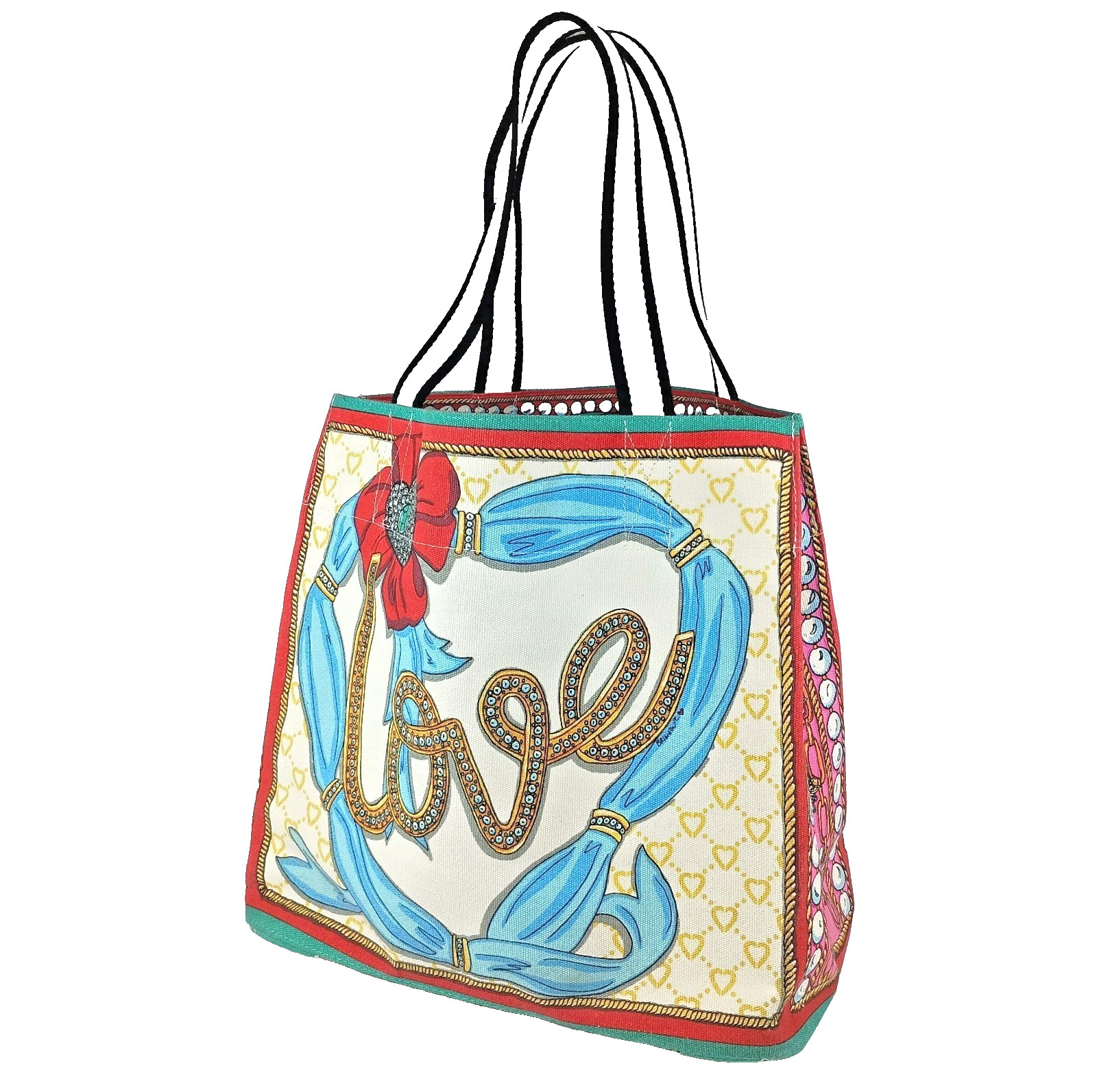 Brighton Canvas Tote Bag Sparkle And Shine-Peace Love & Jewels-Large