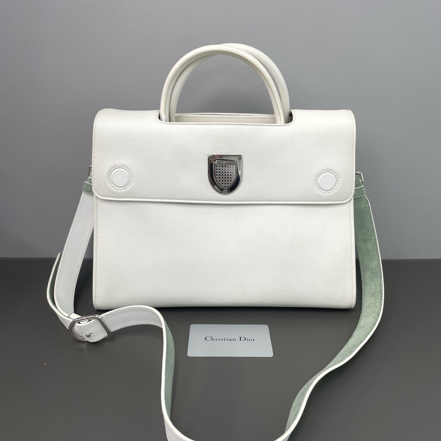 Dior Pre-Owned Authentic Shoulder Bag Cream 29.5*21*14 Free Tracked Shipping
