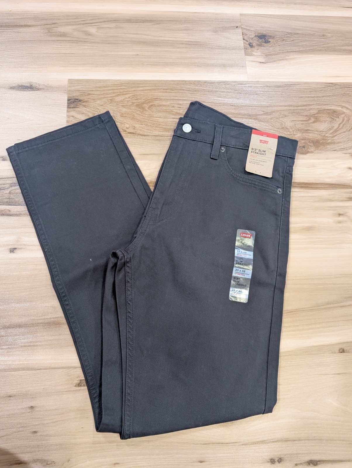Levi’s 513 jeans 33×32 Slim Straight Fit Stretch #085130947 New