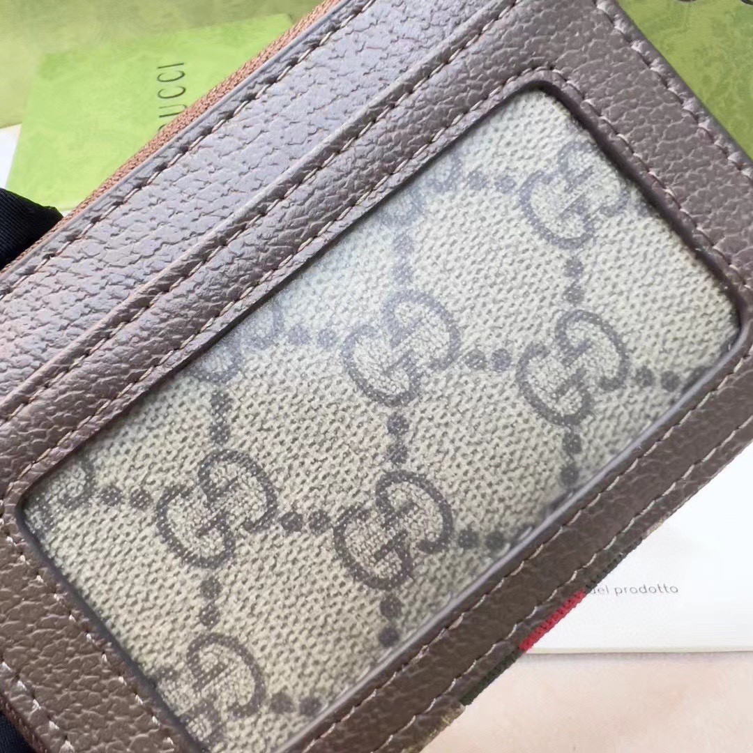 GG Ophidia Web Zippy Coin Purse Card Case Wallet