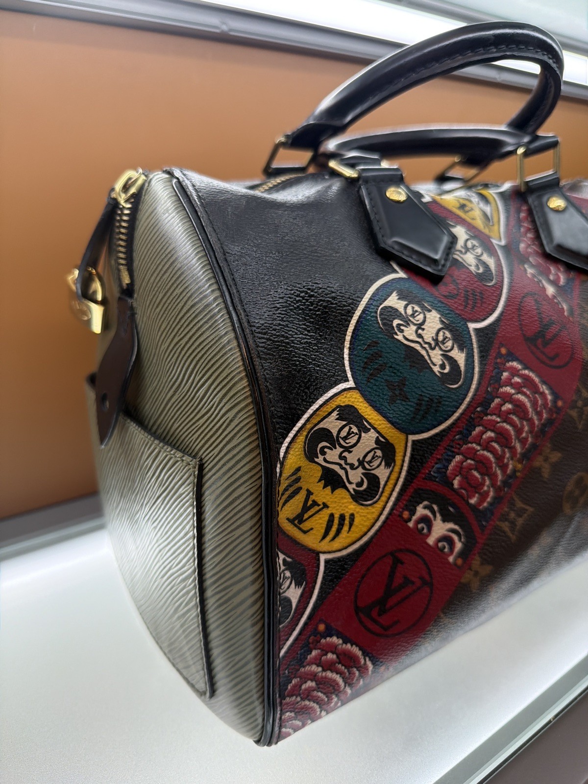 Louis Vuitton Speedy 30 Handbag in Monogram Kabuki Limited Edition FREE SHIP