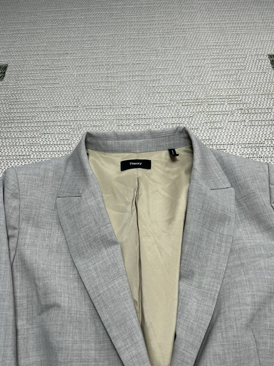Theory Jacket Womens 6 Gray Wool Sports Coat