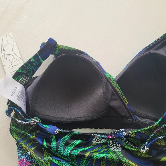 New! Slimming Tummy Control 1pc Tropical Swimsuit ~ RETAILS $70