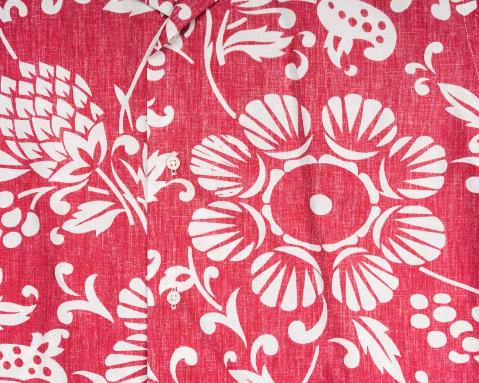 Gitman Vintage $215 Red Duke’s Pareo Print 100% Cotton Camp Shirt S/S L