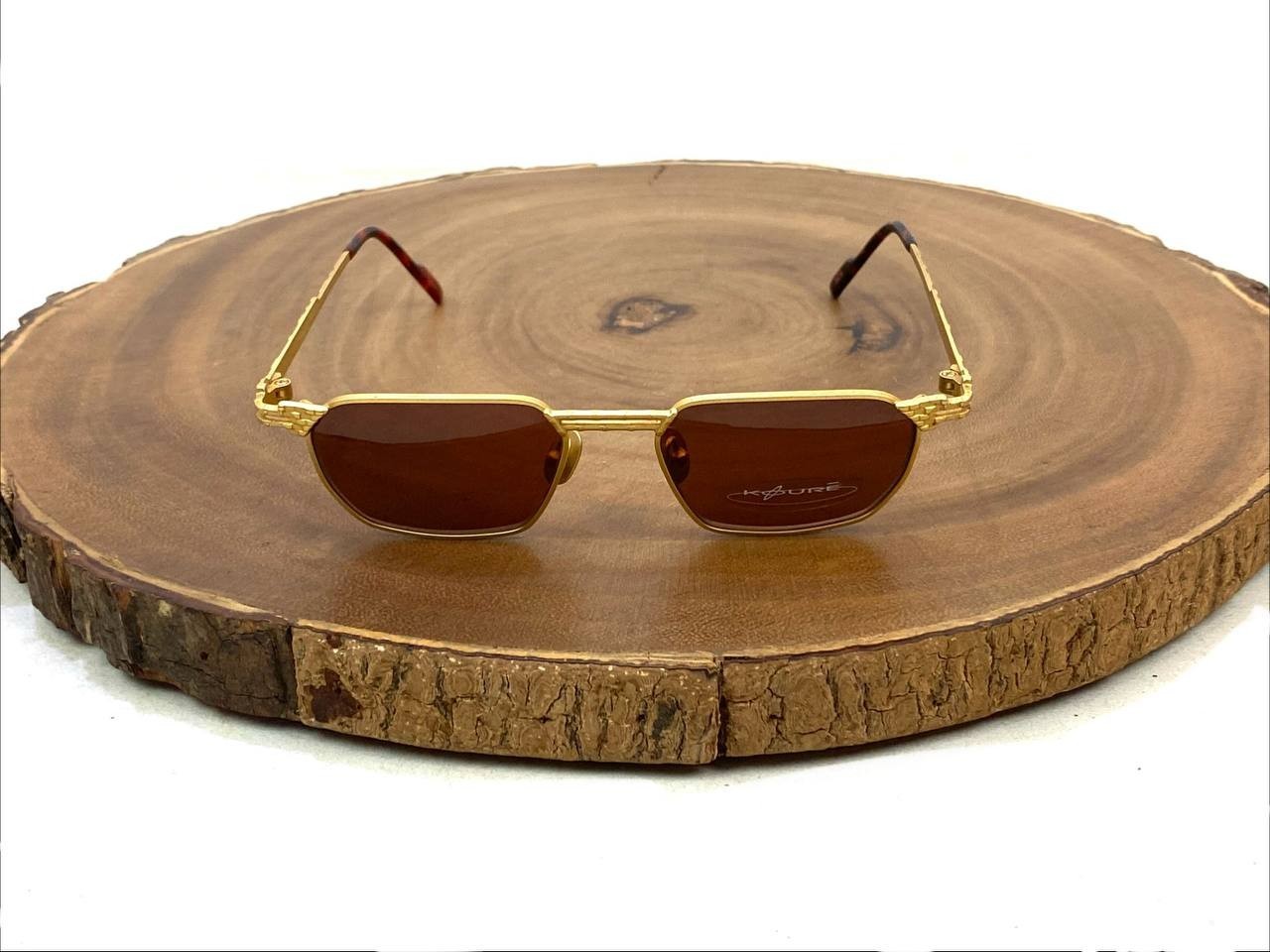 Koure Sunglasses Eyeglasses FRAME ONLY KR 8125 Gold 49 17 142 mm NO LENSES As is