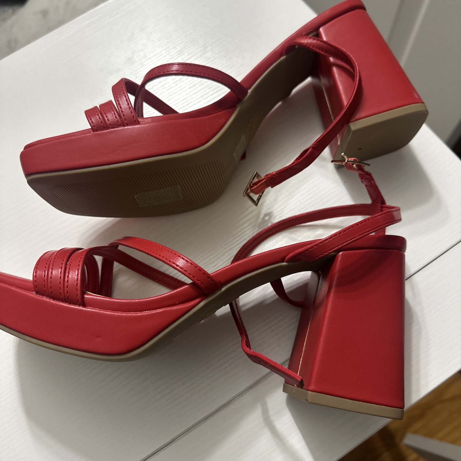 Women’s Red High Heel Shoes – Size 8.5