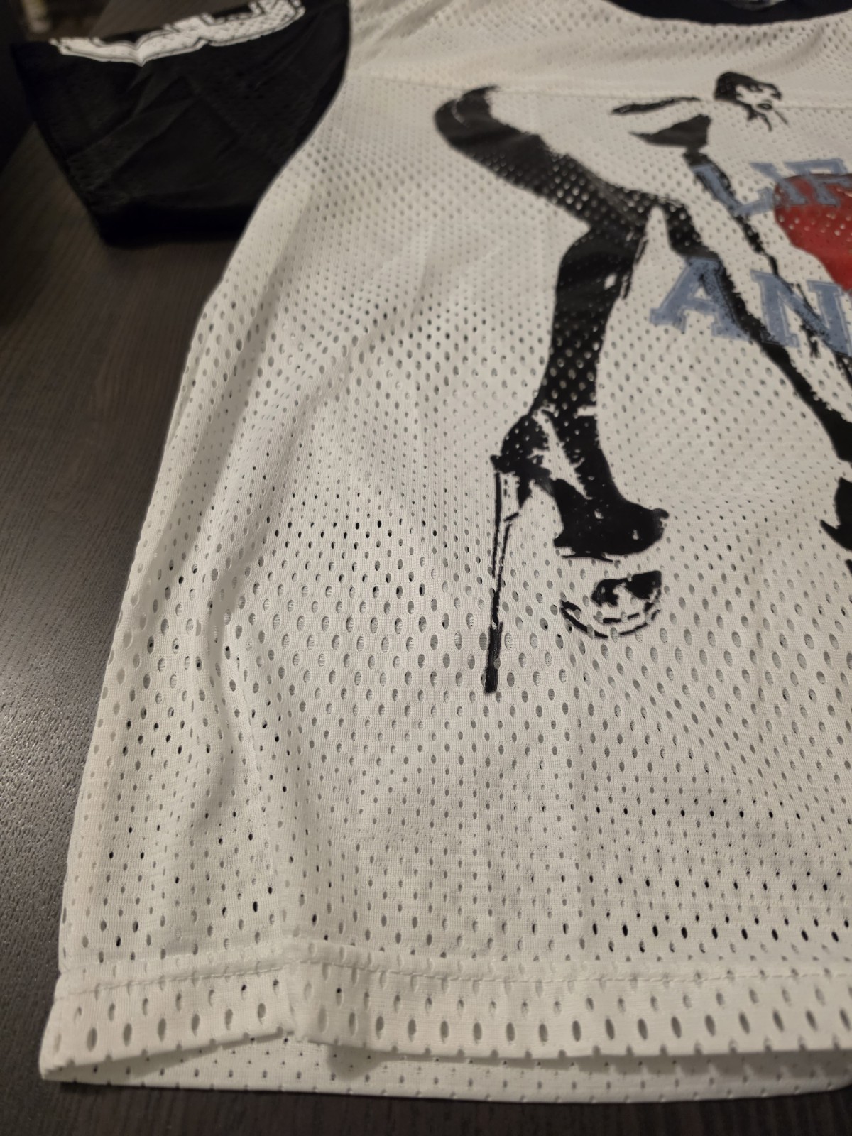 Lifted Anchors Spearmint Football Jersey White/Black Size 2XL Oversized Cropped