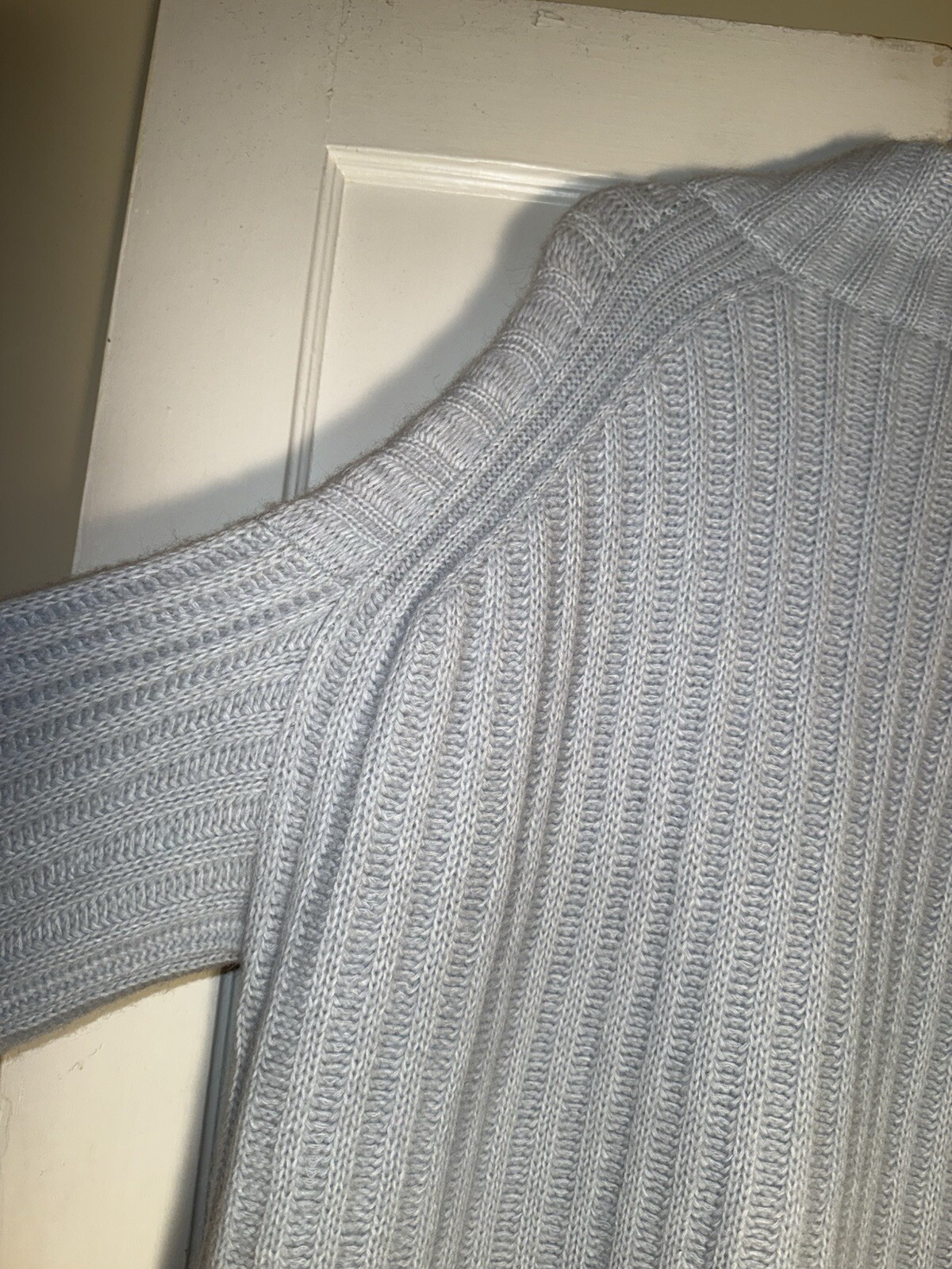 ELEVEN SIX Talia Blue Poncho Sweater Baby Alpaca Wool Oversized Size M/L d874