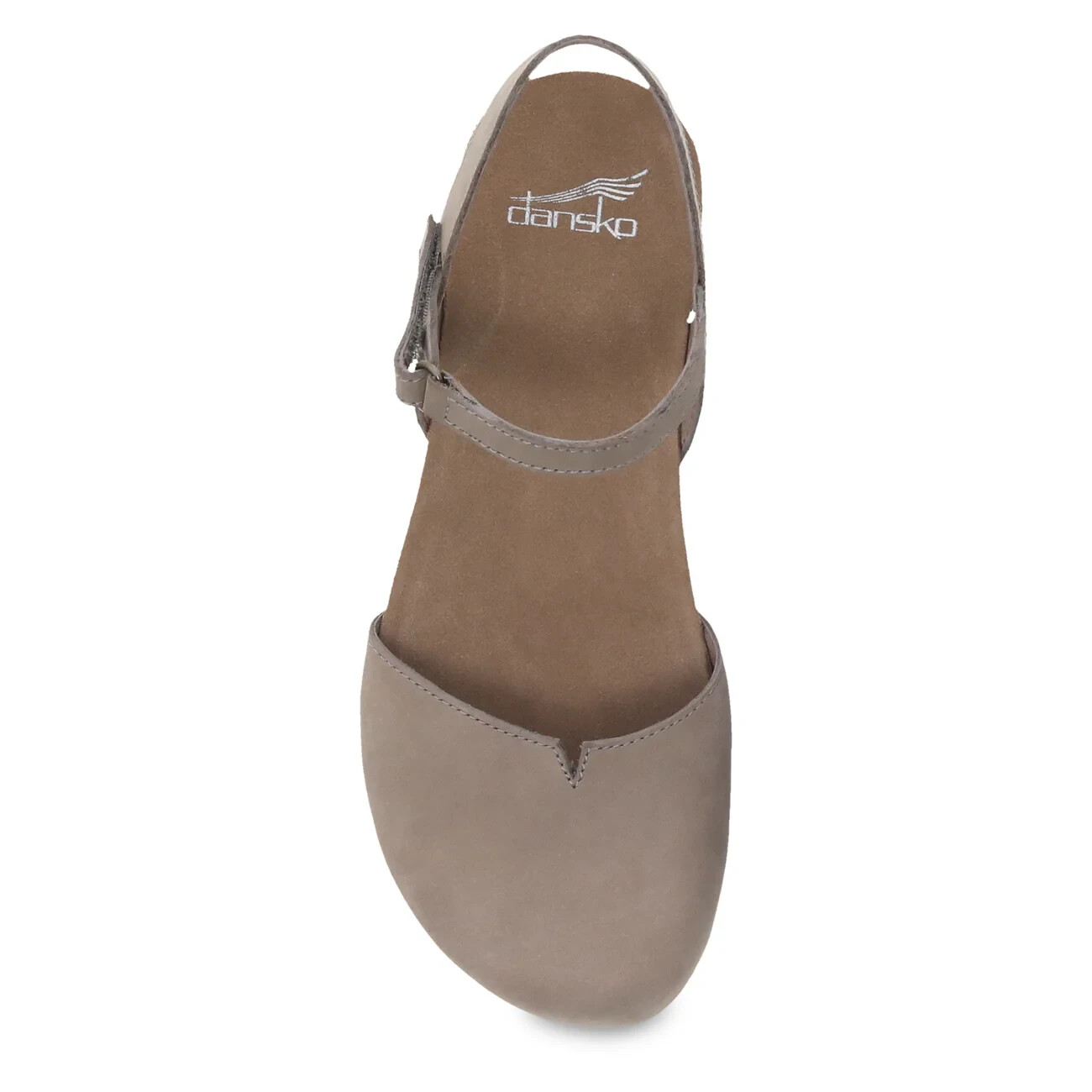 Dansko Women’s Rowan Closed Toe Sandals – Taupe Milled Nubuck NWB