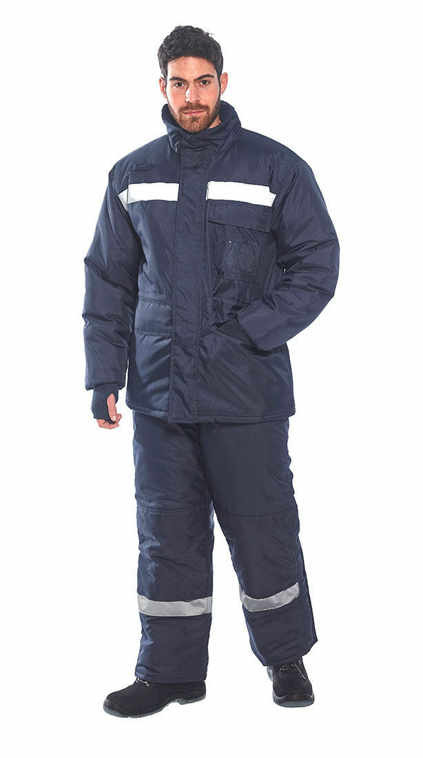 Portwest CS10 ColdStore Quilt Lined Polyester Reflective Hooded Safety Jacket
