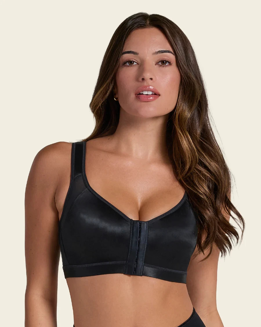 Leonisa Multi Functional Back Support Posture Corrector Bra 011473 Sz 38C Black