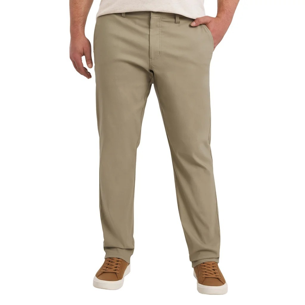 Weatherproof Vintage Men’s Tech Pant Straight Water Resistant TAN 32×34, NEW