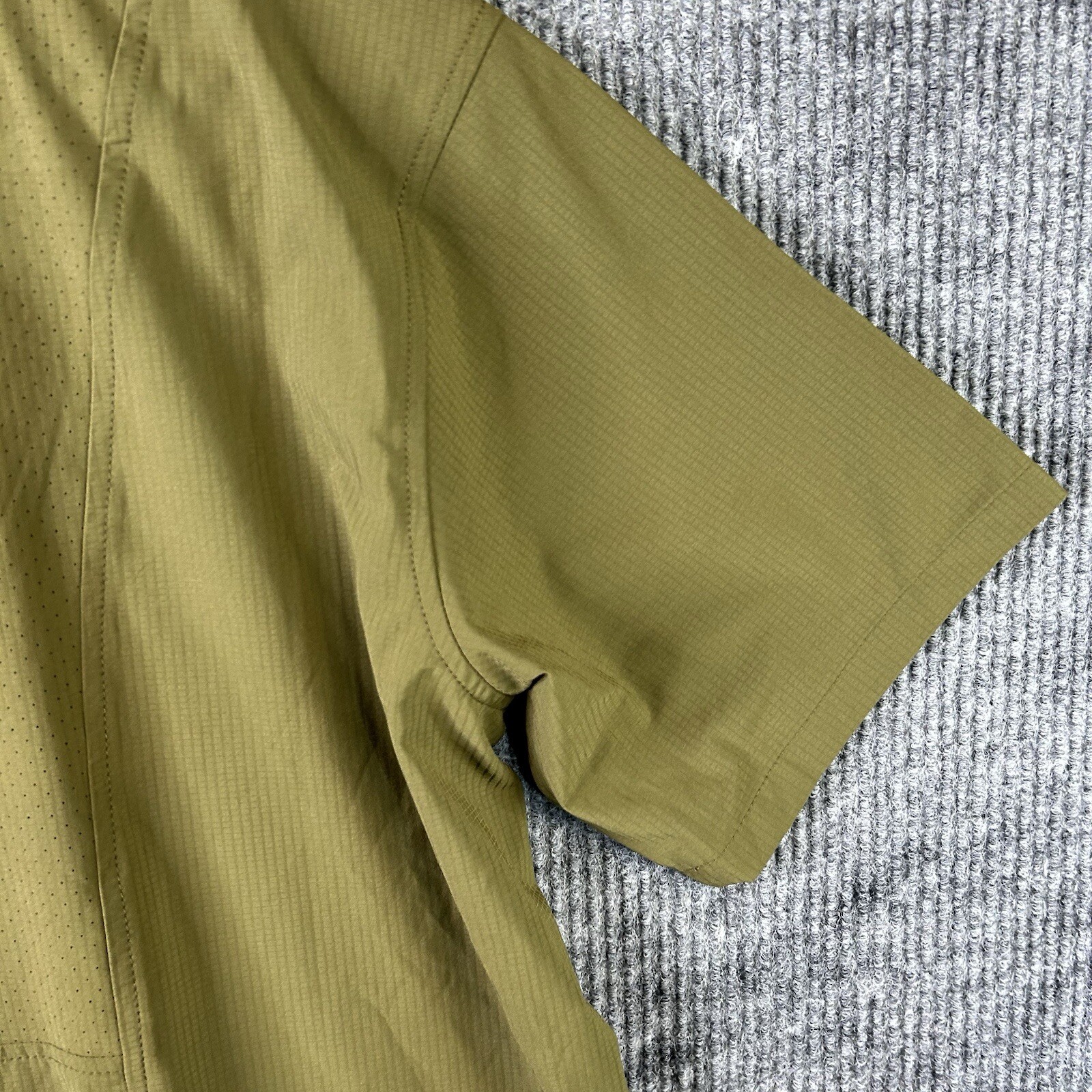 Dickies Button Shirt Mens Medium Temp IQ Green Performance Work